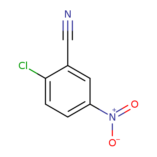 N#Cc1cc(ccc1Cl)[N+](=O)[O-]