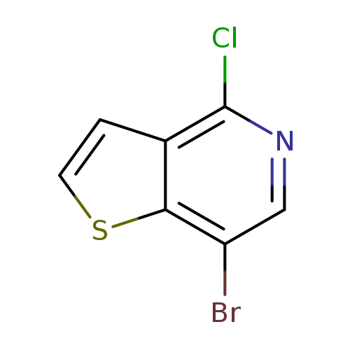 Brc1cnc(c2c1scc2)Cl