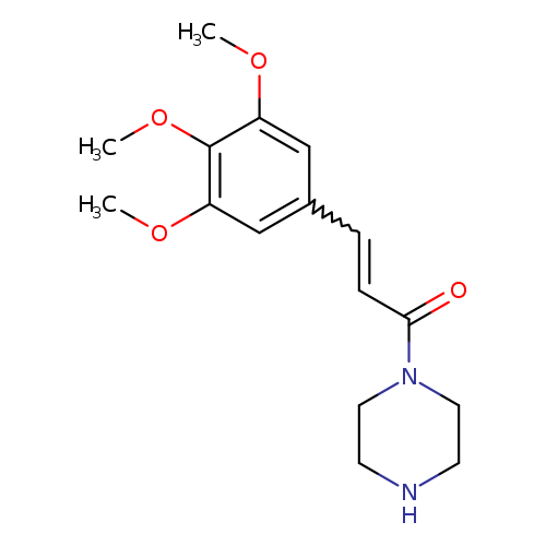 COc1cc(C=CC(=O)N2CCNCC2)cc(c1OC)OC