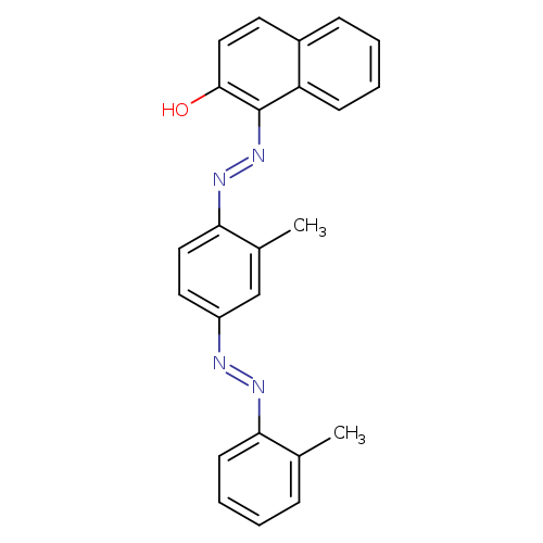 Cc1cc(ccc1/N=N/c1c(O)ccc2c1cccc2)/N=N/c1ccccc1C