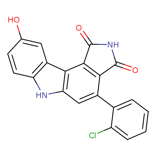 Oc1ccc2c(c1)c1c([nH]2)cc(c2c1c(=O)[nH]c2=O)c1ccccc1Cl