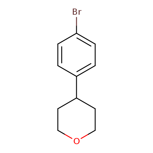 Brc1ccc(cc1)C1CCOCC1