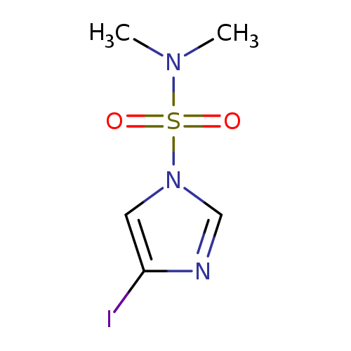 Ic1ncn(c1)S(=O)(=O)N(C)C