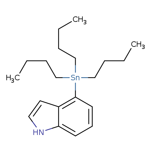 CCCC[Sn](c1cccc2c1cc[nH]2)(CCCC)CCCC