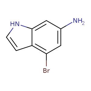 Nc1cc(Br)c2c(c1)[nH]cc2