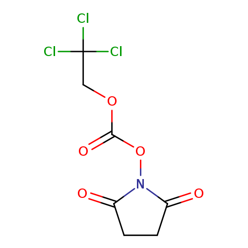 O=C(ON1C(=O)CCC1=O)OCC(Cl)(Cl)Cl