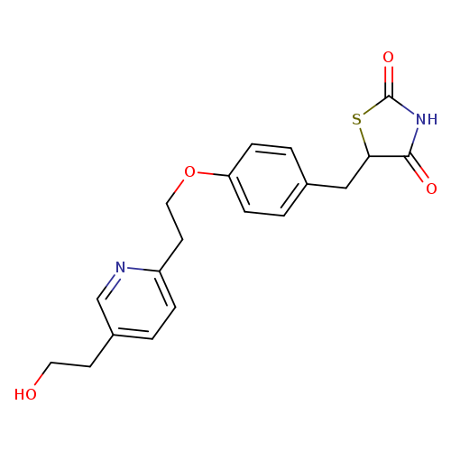OCCc1ccc(nc1)CCOc1ccc(cc1)CC1SC(=O)NC1=O