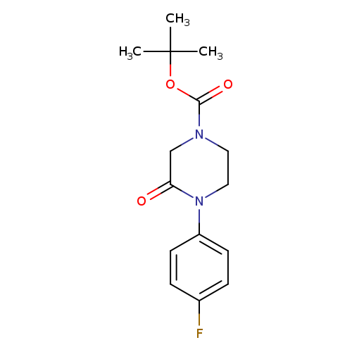 Fc1ccc(cc1)N1CCN(CC1=O)C(=O)OC(C)(C)C