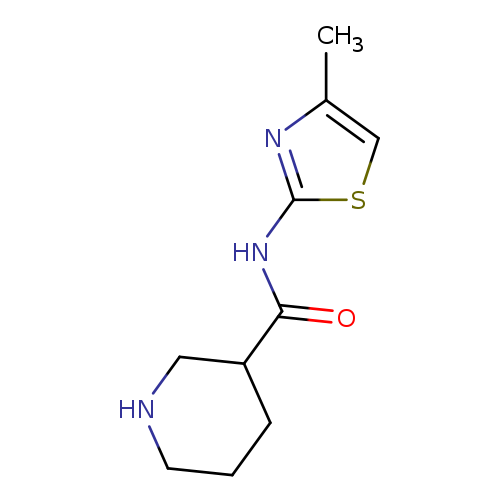 O=C(C1CCCNC1)Nc1scc(n1)C