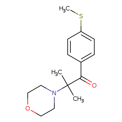 CSc1ccc(cc1)C(=O)C(N1CCOCC1)(C)C