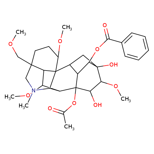 COCC12CCC(C34C2C(OC)C(C3N(C1)C)C1(C2C4CC(C2OC(=O)c2ccccc2)(C(C1O)OC)O)OC(=O)C)OC
