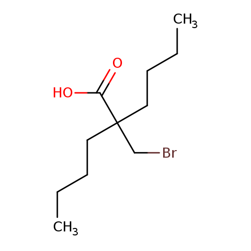 CCCCC(C(=O)O)(CCCC)CBr