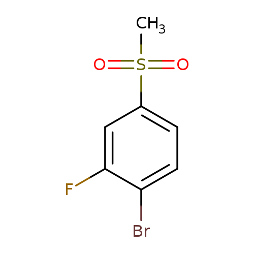 Brc1ccc(cc1F)S(=O)(=O)C