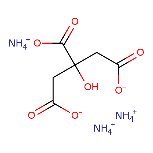 [O-]C(=O)C(CC(=O)[O-])(CC(=O)[O-])O.[NH4+].[NH4+].[NH4+]