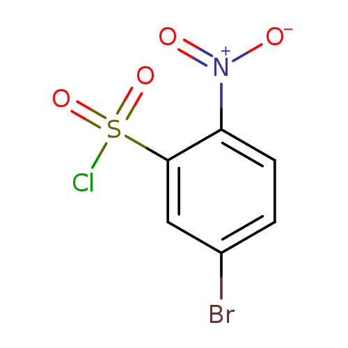 Brc1ccc(c(c1)S(=O)(=O)Cl)[N+](=O)[O-]