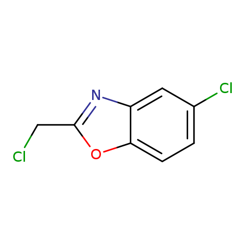 ClCc1nc2c(o1)ccc(c2)Cl