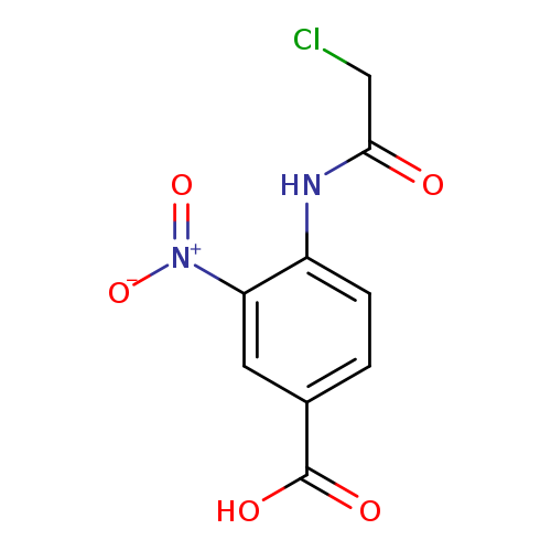 ClCC(=O)Nc1ccc(cc1[N+](=O)[O-])C(=O)O