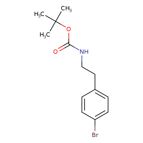 O=C(OC(C)(C)C)NCCc1ccc(cc1)Br