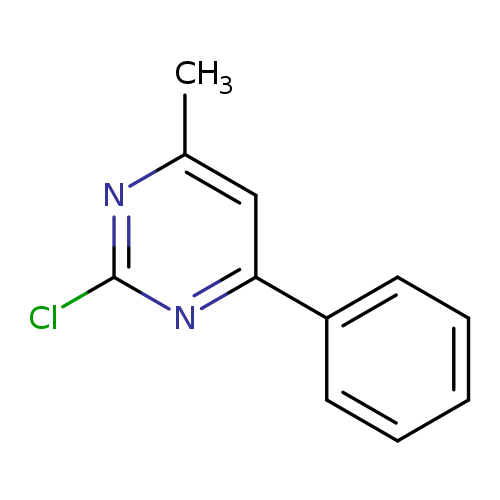 Cc1nc(Cl)nc(c1)c1ccccc1