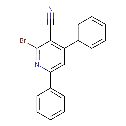 N#Cc1c(Br)nc(cc1c1ccccc1)c1ccccc1