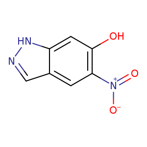 [O-][N+](=O)c1cc2cn[nH]c2cc1O