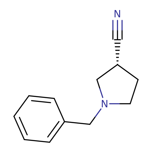 N#C[C@@H]1CCN(C1)Cc1ccccc1