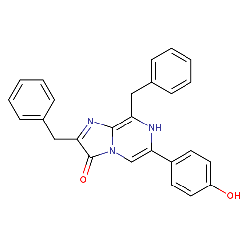 Oc1ccc(cc1)c1[nH]c(Cc2ccccc2)c2n(c1)c(=O)c(n2)Cc1ccccc1
