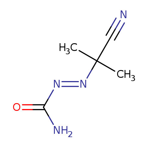 N#CC(/N=N/C(=O)N)(C)C