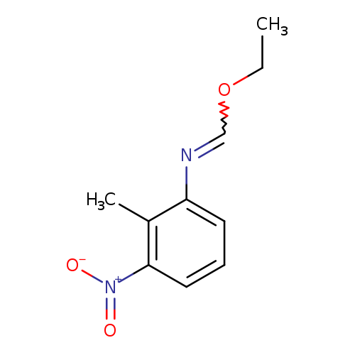 [O-][N+](=O)c1cccc(c1C)N=COCC
