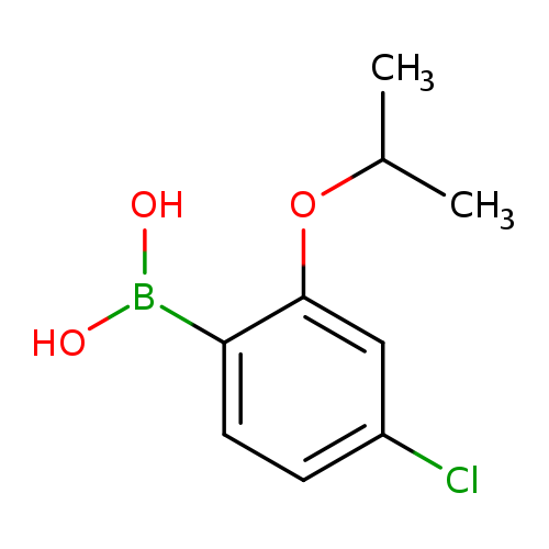 OB(c1ccc(cc1OC(C)C)Cl)O