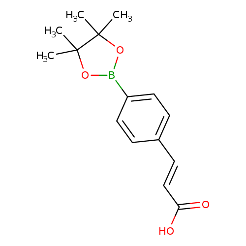 OC(=O)/C=C/c1ccc(cc1)B1OC(C(O1)(C)C)(C)C