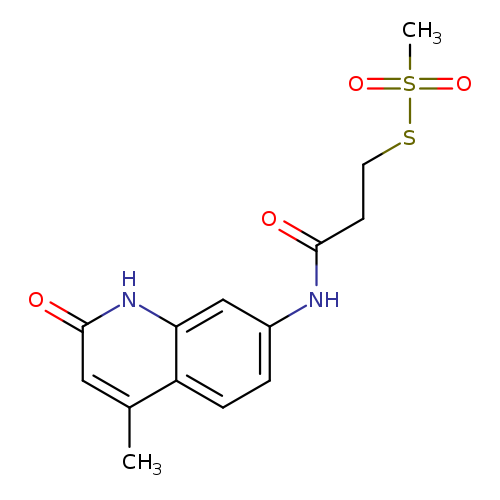 O=C(Nc1ccc2c(c1)[nH]c(=O)cc2C)CCSS(=O)(=O)C