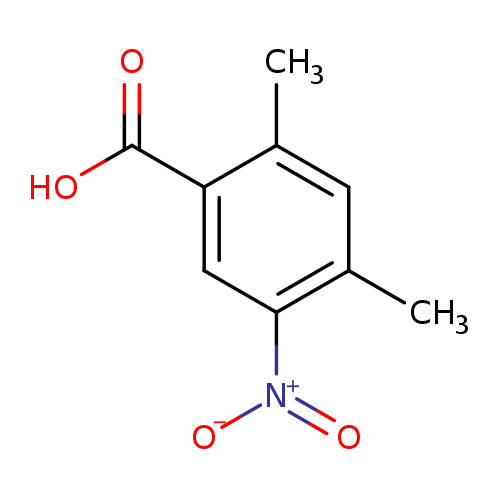 [O-][N+](=O)c1cc(C(=O)O)c(cc1C)C