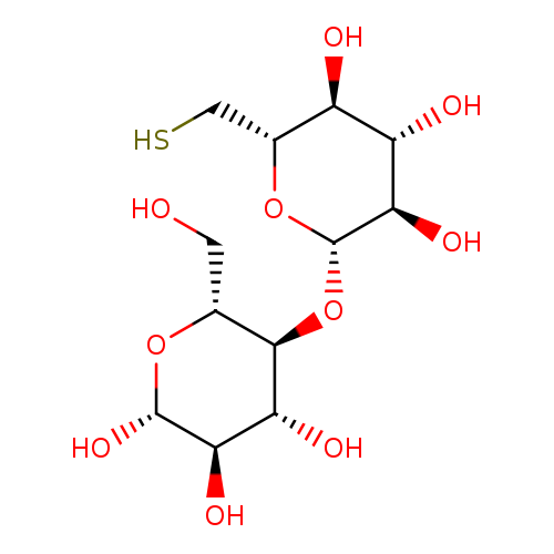 OC[C@H]1O[C@@H](O)[C@@H]([C@H]([C@@H]1O[C@@H]1O[C@H](CS)[C@H]([C@@H]([C@H]1O)O)O)O)O
