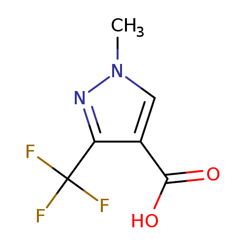 Cn1cc(c(n1)C(F)(F)F)C(=O)O