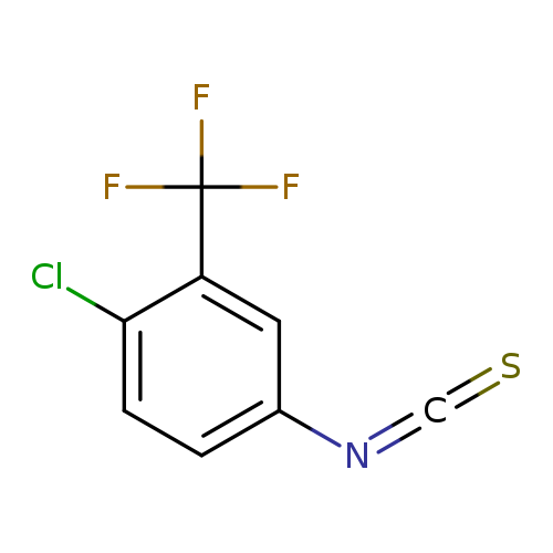 S=C=Nc1ccc(c(c1)C(F)(F)F)Cl