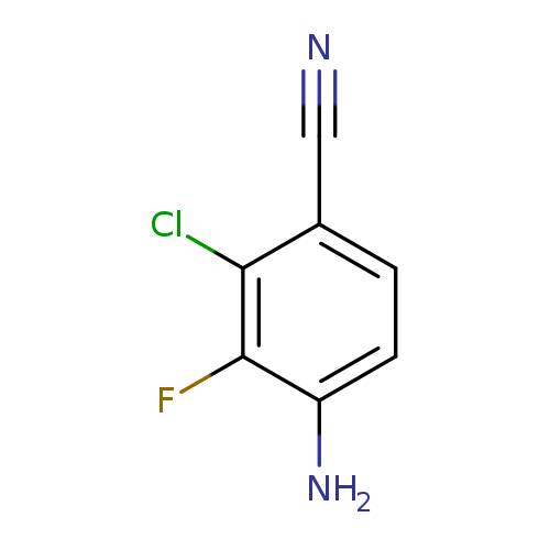 N#Cc1ccc(c(c1Cl)F)N