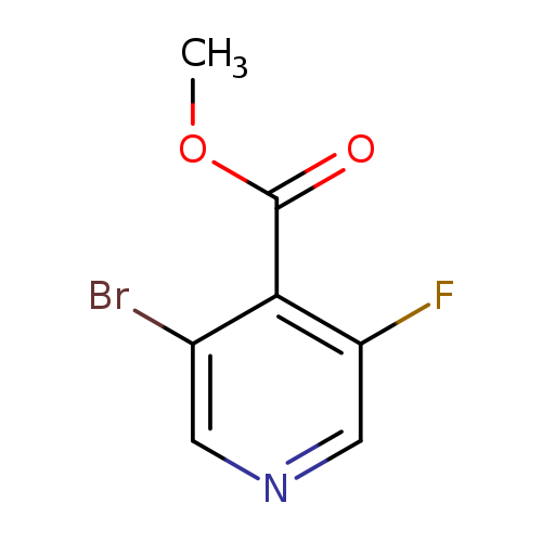 COC(=O)c1c(F)cncc1Br