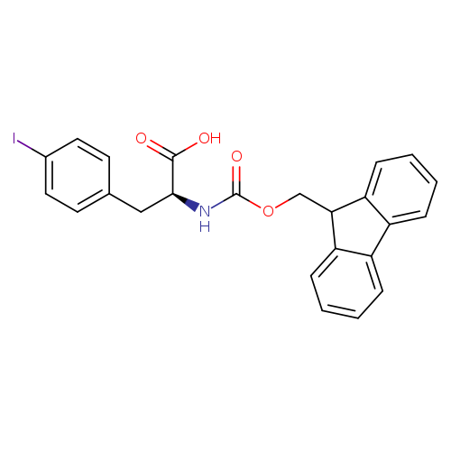 O=C(N[C@H](C(=O)O)Cc1ccc(cc1)I)OCC1c2ccccc2c2c1cccc2
