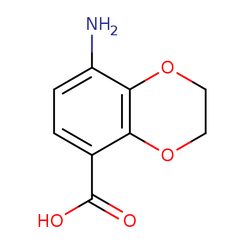 OC(=O)c1ccc(c2c1OCCO2)N