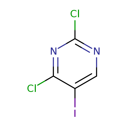 Clc1ncc(c(n1)Cl)I