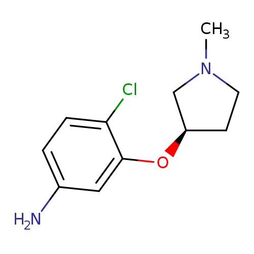 CN1CC[C@H](C1)Oc1cc(N)ccc1Cl