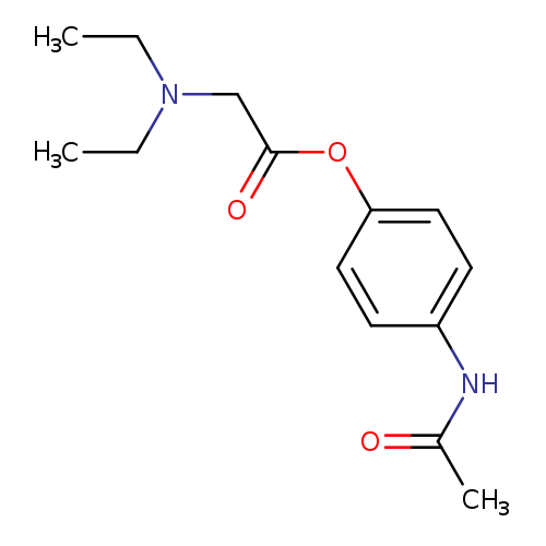 CCN(CC(=O)Oc1ccc(cc1)NC(=O)C)CC