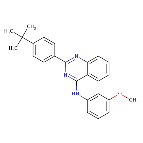 COc1cccc(c1)Nc1nc(nc2c1cccc2)c1ccc(cc1)C(C)(C)C