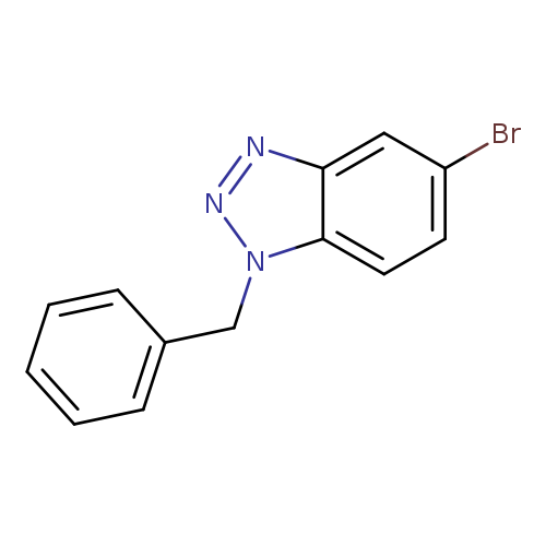 Brc1ccc2c(c1)nnn2Cc1ccccc1