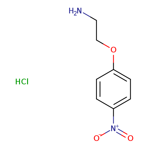 NCCOc1ccc(cc1)[N+](=O)[O-].Cl
