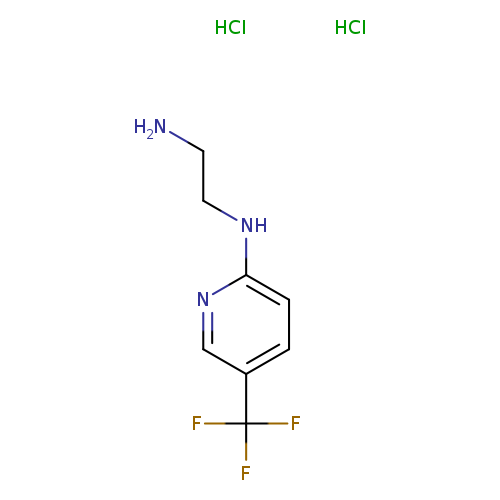 NCCNc1ccc(cn1)C(F)(F)F.Cl.Cl