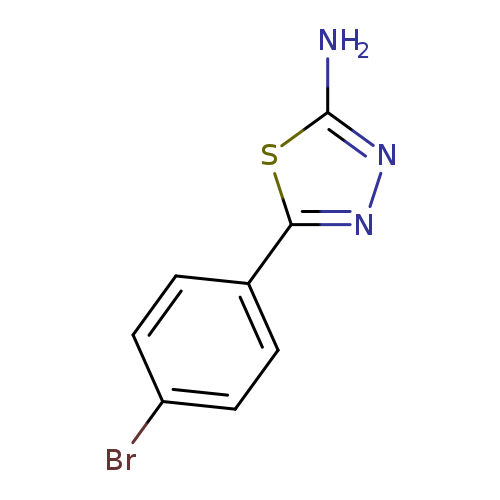 Brc1ccc(cc1)c1nnc(s1)N