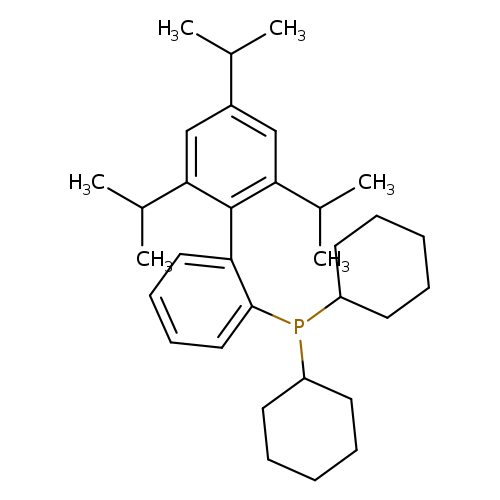 CC(c1cc(cc(c1c1ccccc1P(C1CCCCC1)C1CCCCC1)C(C)C)C(C)C)C