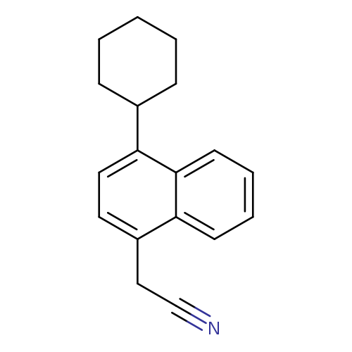 N#CCc1ccc(c2c1cccc2)C1CCCCC1